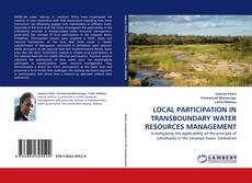 Capa do livro de LOCAL PARTICIPATION IN TRANSBOUNDARY WATER RESOURCES MANAGEMENT 