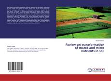 Обложка Review on transformation of macro and micro nutrients in soil