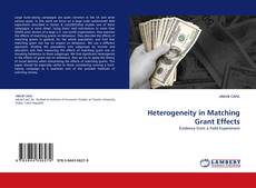 Buchcover von Heterogeneity in Matching Grant Effects