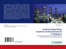 Buchcover von Understanding Malay Academic Underachievement in Singapore