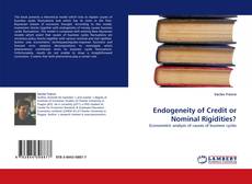 Bookcover of Endogeneity of Credit or Nominal Rigidities?
