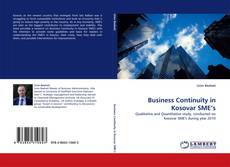 Capa do livro de Business Continuity in Kosovar SME's 