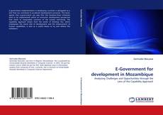 Couverture de E-Government for development in Mozambique