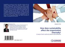 Buchcover von How does sustainability affect the organization internally?