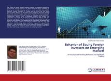 Behavior of Equity Foreign Investors on Emerging Markets kitap kapağı