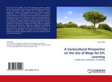 Capa do livro de A Sociocultural Perspective on the Use of Blogs for EFL Learning 