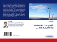 Buchcover von Investments in renewable energy production