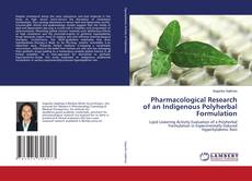 Buchcover von Pharmacological Research of an Indigenous Polyherbal Formulation