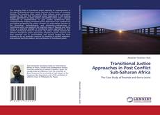 Capa do livro de Transitional Justice Approaches in Post Conflict Sub-Saharan Africa 