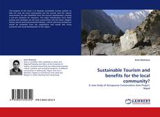 Capa do livro de Sustainable Tourism and benefits for the local community? 