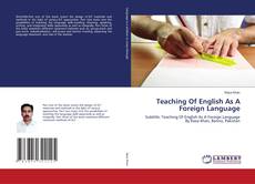 Buchcover von Teaching Of English As A Foreign Language