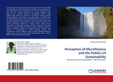 Capa do livro de Perception of Microfinance and the Politics of Sustainability 