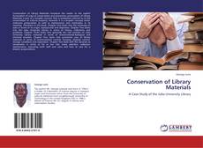 Bookcover of Conservation of Library Materials