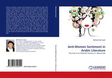 Capa do livro de Anti-Women Sentiment in Arabic Literature 