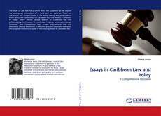 Capa do livro de Essays in Caribbean Law and Policy 