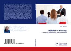 Bookcover of Transfer of training