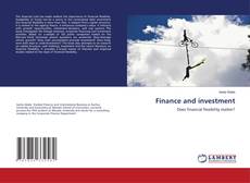Copertina di Finance and investment