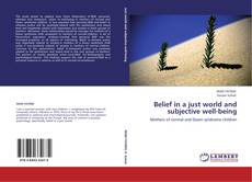 Couverture de Belief in a just world and subjective well-being