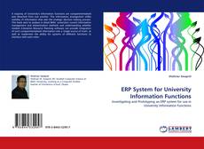 Capa do livro de ERP System for University Information Functions 