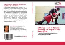 Portada del libro de El tango entre la década infame y los orígenes del Peronismo.