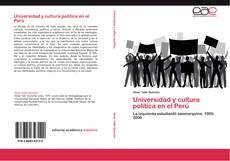 Portada del libro de Universidad y cultura política en el Perú