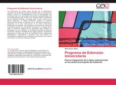 Programa de Extensión Universitaria kitap kapağı