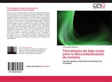 Capa do livro de Tecnologías de bajo costo para la descontaminación de metales 