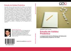 Buchcover von Estudio de Validez Predictiva