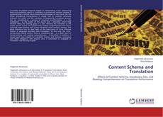 Couverture de Content Schema and Translation