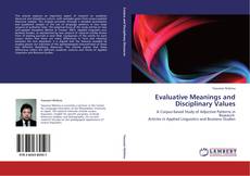 Evaluative Meanings and Disciplinary Values kitap kapağı
