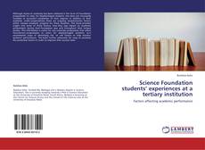 Portada del libro de Science Foundation students’ experiences at a tertiary institution