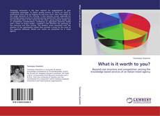 Bookcover of What is it worth to you?