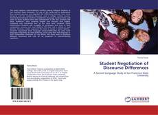 Copertina di Student Negotiation of Discourse Differences