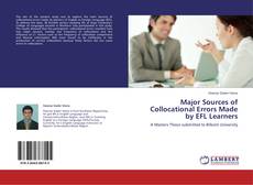 Capa do livro de Major Sources of Collocational Errors Made by EFL Learners 