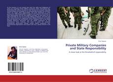 Portada del libro de Private Military Companies and State Responsibility