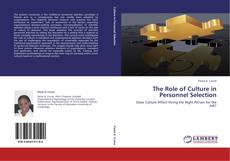 Buchcover von The Role of Culture in Personnel Selection