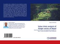 Portada del libro de Value chain analysis of Ginger sector of Nepal