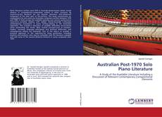 Buchcover von Australian Post-1970 Solo Piano Literature
