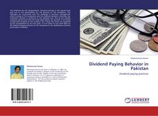 Bookcover of Dividend Paying Behavior in Pakistan