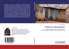 Bookcover of Power to the people?