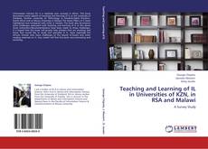 Обложка Teaching and Learning of IL in Universities of KZN, in RSA and Malawi