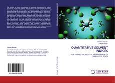 Bookcover of QUANTITATIVE SOLVENT INDICES