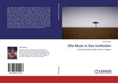 Ufie Music in Ozo Institution kitap kapağı