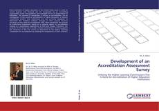 Capa do livro de Development of an Accreditation Assessment Survey 