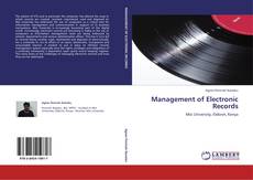 Copertina di Management of Electronic Records