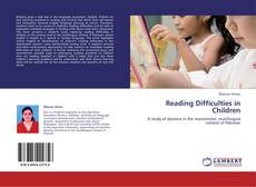 Обложка Reading Difficulties in Children