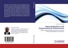 Capa do livro de Decentralization and Organizational Performance 