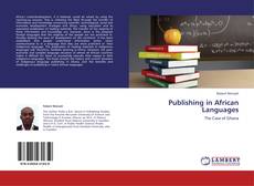 Couverture de Publishing in African Languages