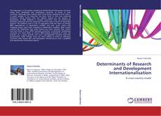 Copertina di Determinants of Research and Development Internationalisation