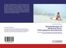 Standardization of Medicinal Plant- Chlorophytum borivilianum kitap kapağı
